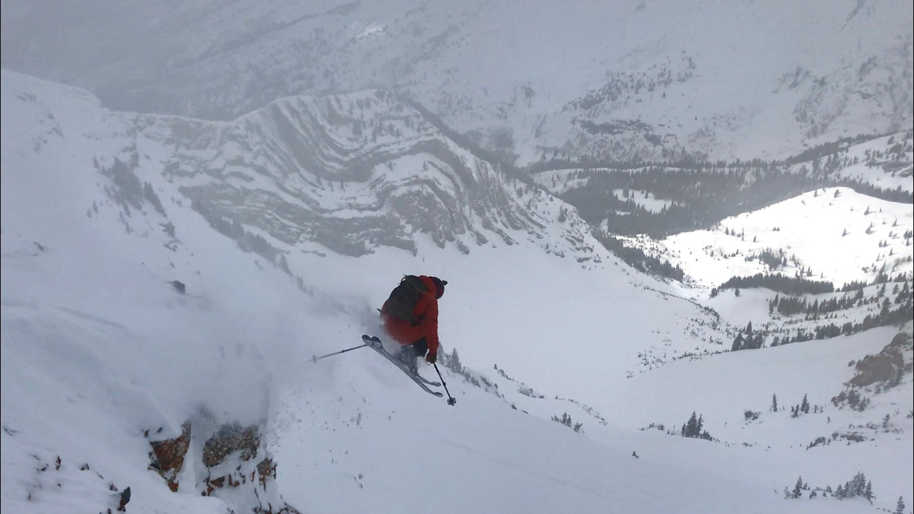 Skiing Box Elder Peak NW "Super Couloir"