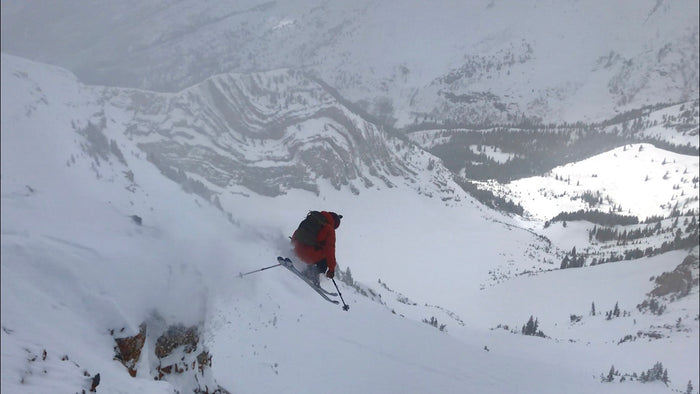 Skiing Box Elder Peak NW "Super Couloir"